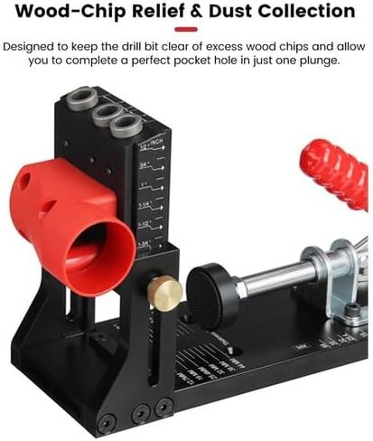 طقم رقصة ثقب الجيب مع دعم جانبي قابل للتعديل دليل الحفر مع محدد لقمة الحفر لأعمال النجارة الألومنيوم وتد الرقصة XK4 PRO in Kuwait