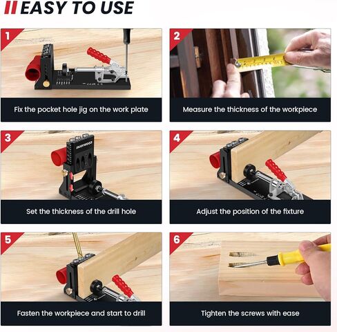 طقم رقصة ثقب الجيب مع دعم جانبي قابل للتعديل دليل الحفر مع محدد لقمة الحفر لأعمال النجارة الألومنيوم وتد الرقصة XK4 PRO in Kuwait