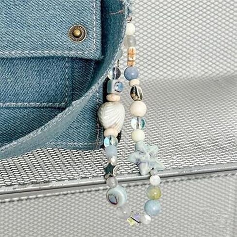 Beaded Phone Lanyard Wrist Strap,Anti-Lost Phone Charm String Cell Phone Lanyard Strap Phone Charm Women's Wristlet, Cell Phone Charms, Car Keychain in Saudi Arabia