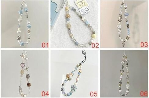 Beaded Phone Lanyard Wrist Strap,Anti-Lost Phone Charm String Cell Phone Lanyard Strap Phone Charm Women's Wristlet, Cell Phone Charms, Car Keychain in Saudi Arabia