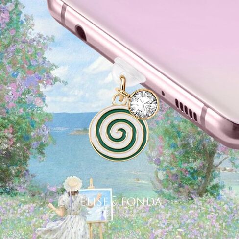 ELISE & FONDA TP316 Type-C USB منفذ شحن مضاد للغبار قابس حلوى عيد الميلاد للهاتف الخلوي لهواتف Samsung/Huawei/OnePlus/Xiaomi/oppo Android (أخضر) in Saudi Arabia