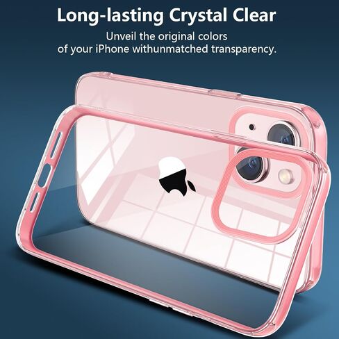 Crystal Clear Case for iPhone X/iPhone Xs, Soft Cute Flexible Multi-Color Thin TPU Shockproof Full Body Protective Girls Women Boy Men Cases for iPhone Xs/X 5.8", Pink(1-19) in Kuwait