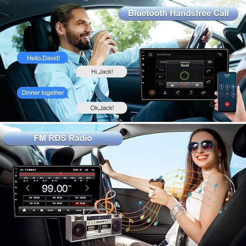 Android 13 راديو السيارة ستيريو لسيارة Dodge Ram 2009 2010 2011 2012 1500 2500 3500 مع Carplay اللاسلكي ونظام تحديد المواقع العالمي للملاحة Android Auto - 4GB+32GB 10.2 بوصة تعمل باللمس بلوتوث RDS FM SWC in Kuwait