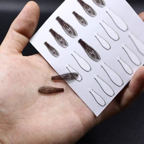 108pcs Fly Fishing Tying Materials Dry Fly DIY Binding Material Insect Wings Fishing for Trout in Saudi Arabia