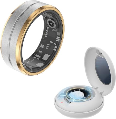 Smart Ring Fitness Tracker for Men and Women, Heart Rate & Blood Oxygen Monitor & Sleep Monitoring, Remote Selfie Control Ring, Waterproof Wearable Smart Rings (8) in Kuwait