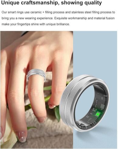 Smart Ring Fitness Tracker for Men and Women, Heart Rate & Blood Oxygen Monitor & Sleep Monitoring, Remote Selfie Control Ring, Waterproof Wearable Smart Rings (8) in Kuwait