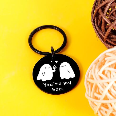 هدايا لصديقك أنت MY Boo Halloween Keychain مضحك الذكرى السنوية لحفلات الزفاف عيد الميلاد تخزين ستوفير شبح الحب بو سلة هدايا عيد الحب للزوجين صديقة بكميات كبيرة in Kuwait