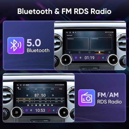 راديو سيارة بمقابض مزدوجة 11.5 بوصة لسيارة Ford F150 2009-2014 تحديث ستيريو، دقة 2000x1200 مع CarPlay اللاسلكي، Android Auto، Android 13,4G RAM+64G ROM، 8-Core، FM/AM، 5G WiFi، التحكم في عجلة القيادة in Kuwait