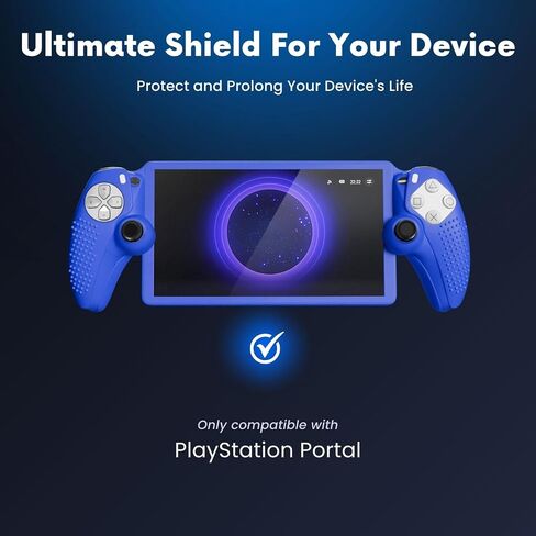 TNP Protective Case for PlayStation Portal - Silicone Skin Cover for PS Portal Shell with Anti-Slip, Shock-Absorption, Anti-Fingerprint, Scratch-Resistant, Black in Saudi Arabia