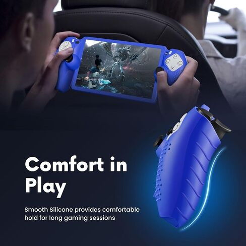 TNP Protective Case for PlayStation Portal - Silicone Skin Cover for PS Portal Shell with Anti-Slip, Shock-Absorption, Anti-Fingerprint, Scratch-Resistant, Black in Saudi Arabia
