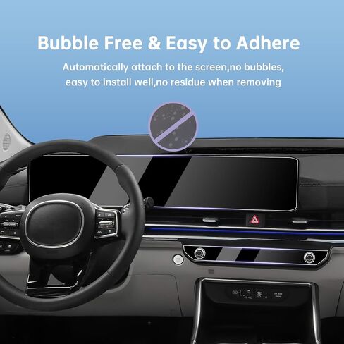 LUWU 2025 Kia K5 Screen Protector Compatible with 2025 Kia K5 Accessories 2025 Kia K5 LXS/GT/GT-Line/EX Screen Protector 2025 Kia K5 Nano Navigation Climate Touchscreen 4PCS in Saudi Arabia