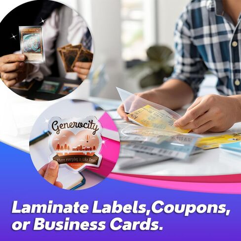 Self Stick Laminating Sheets 8.5 x 11 Inches, 4mil, Pack of 20, No Heat, No Machine, Peel and Stick Laminating Sheets, Self Adhesive Contact Paper, Self Sealing Clear Vinyl Stickers by VIOLLETO in Kuwait