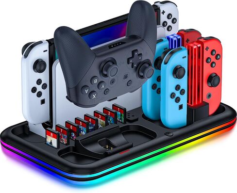 Wireless Mobile Game Controller for iPhone/Android with Phone Case Support - RGB Phone Gaming Controller for Xbox Game Pass, PlayStation, Steam Link, Call of Duty, Roblox, Minecraft and More, Come with Thumb Grip&Crystal Stickers in Saudi Arabia