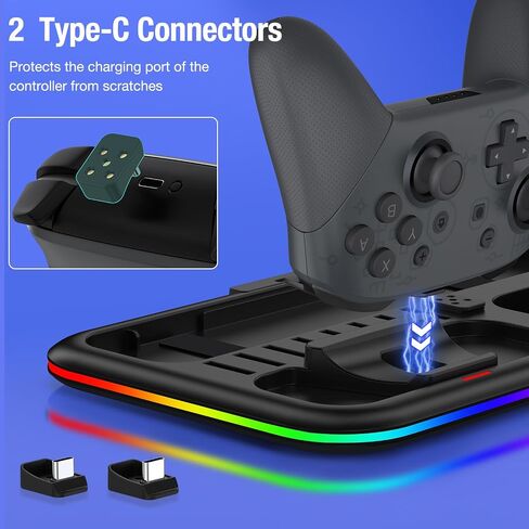 Wireless Mobile Game Controller for iPhone/Android with Phone Case Support - RGB Phone Gaming Controller for Xbox Game Pass, PlayStation, Steam Link, Call of Duty, Roblox, Minecraft and More, Come with Thumb Grip&Crystal Stickers in Saudi Arabia