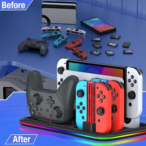 Wireless Mobile Game Controller for iPhone/Android with Phone Case Support - RGB Phone Gaming Controller for Xbox Game Pass, PlayStation, Steam Link, Call of Duty, Roblox, Minecraft and More, Come with Thumb Grip&Crystal Stickers in Saudi Arabia