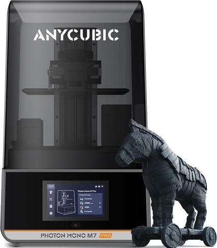 طابعة ANYCUBIC Photon Mono M7 الراتنج ثلاثية الأبعاد، شاشة 10.1 بوصة 14K HD مع نظام COB LightTurbo 3.0، طباعة سريعة 150 مم/ساعة، طابعة راتنج ذكية ثلاثية الأبعاد، حجم البناء 8.77 بوصة × 4.96 بوصة × 9.05 بوصة in Saudi Arabia