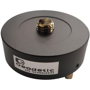 Geodetic Rotating Tribrach Adaptor, Tribrach Tripod Base Adapter for Mounting GPS, Retro Prisms and Target Systems, Screw Thread 5/8"", For Survey Instruments, black / black