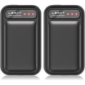 Hand Warmers Rechargeable 2 Pack, Electric Hand Warmers, Fast Heating, Portable Pocket Heater, 2 in 1 Quick Charge Hand Warmer for Outdoor Indoor, Warmer Gift for Christmas, Golf, Camping