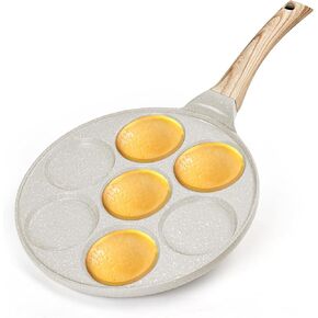 KRETAELY Pancake Pan Nonstick Pancake Griddle Mini Pancake Maker with 100% PFOA Free Coating pancake mold Suitable for All Cooktops