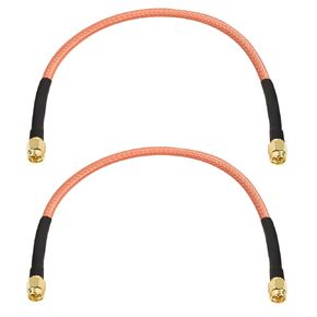 SMA Male to SMA Male Coaxial Cable 50 ohm RG142 Coax Cable Ultra Low Loss Antenna Extension Cable with SMA Connector for 3G/4G/5G/LTE Network Equipment, GPS, RF Radio to Antenna (25FT)
