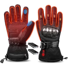 SEASAND Heated Gloves for Men Women, Automatic Induction Heating, Rechargeable Battery (7.4V 3000mAh), Suitable for Outdoor Work in Winter, Fishing/Skiing/Motorcycle/Hiking/Camping