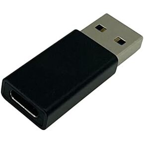 Type C to USB Adapter, USB C Female to 3.1 USB A Male Converter Used for Charging & Data Transfer (black)