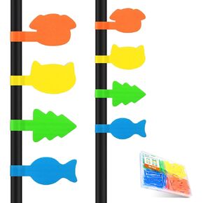 Cable Matters 160-Pack Animal-Shaped Reusable Hook-and-Loop Cable Labels - Writeable and Dual-Sized, Cord Labels for Electronics
