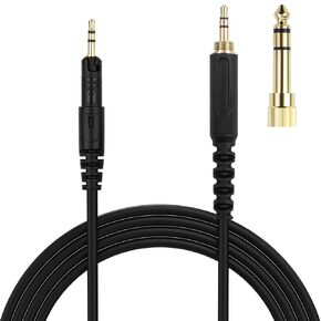 Replacement ATH-M50x Aux Cable Cord Compatible with Audio Technica ATH-M50x, ATH-M40x, ATH-M60x, ATH-M70x Headphone Extension Cable with 6.35mm Adapter (4.9FT)