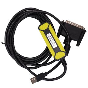 USB-FANUC CNC Programming Cable, USB to RS232 Data Transfer USB Convert DB25 Pin Download Cable for CNC Fanuc