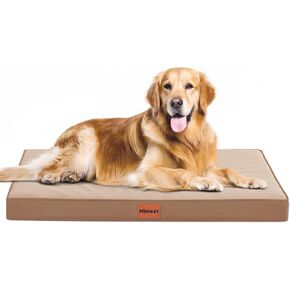 Orthopedic Dog Beds for Large Dogs Dog Bed Large 36 Inch Big Dog Bed with Washable Cover Dog Beds Large Sized Dog with Inner Waterproof Cover Egg Foam Pet Beds for Large Dogs up to 65lbs(Brown)