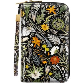 Family Passport Holder Wallet RFID Blocking Document Organizer PU Leather Mulit-purpose Travel Wallet Credit Cards Case for Women Men, Butterflies