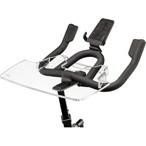 TFD The Tray | Compatible with Schwinn IC4 and Bowflex C6 Bikes, Made in USA | Desk Tray - Premium Acrylic Holder for Laptop, Tablet, Phone, Books & More - The Ultimate Bike Accessorie