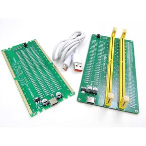 Nice DDR4 Desktop PC Server Memory RAM Module and Computer Motherboard RAM Slot Easy Test Quick Diagnostic Analyzer LED Tester Card Complete Set Solution Kit 288 Pin All Speed Voltage ECC and nonECC