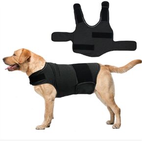 Skin-Friendly Dog Calming Shirt,for Thunderstorm,Travel, Fireworks,Vet Visits,Comfort Dog Anxiety Relief Coat,Keep Pet Calm,Separation Anxiety Relief for Dogs (Dark Gray, Large)