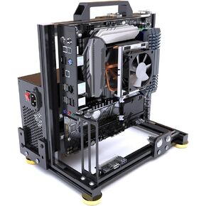 Open Air Computer Case PC Test Bench EATX ATX ITX MATX Motherboard Chassis Aluminum Bracket DIY Builiding Bare Frame Support ATX Power Supply 120 240 360 Liquid Cooling