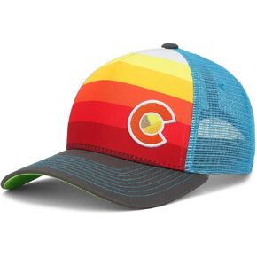 Colorado Trucker Hats for Men & Women - Custom Sunset Fader Style with Snapback, Versatile & Conscious Outdoor Cap