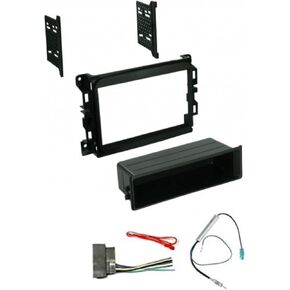 Single/Double Din Car Stereo Kit, Wire Harness, and AM/FM Radio Antenna Adapter -Made for Dodge Ram: 2013-2018 1500/2500/3500 (No Factory 8.4" Screen Vehicles) -No Factory External Amp Vehicles