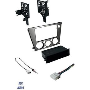 ASC Audio Car Stereo Radio Install Dash Kit, Wire Harness, and Antenna Adapter to Add an Aftermarket Radio for 2005 2006 2007 2008 2009 Subaru Legacy + Outback with Manual Climate Control