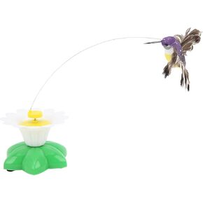 Hztyyier Interactive Electric Flying Bird Lifelike Flying Movement Funny Exercise Electric Flutter Rotating Kitten ToysCat Toys Cat Toys