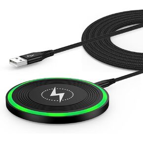 Moto Razr 2024 Wireless Charger for Motorola Edge 2024,Moto G Stylus/Power 5G 2024,Moto G 5G 2024,15W Fast Charging Pad Charger Station for Samsung Galaxy S24 S23 FE S22,iPhone 16/15,Pixel 9 Pro 8a 8