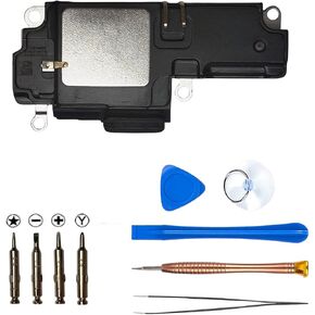 مكبر صوت عالٍ لهاتف iPhone 12/12 PRO (A2172 A2402 A2403)، كابل مرن من Ringer Buzzer بديل مكبر الصوت العالي مع مجموعة أدوات الإصلاح