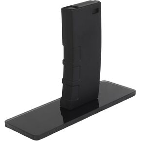 Let Me Be AR Rack Compatible with M4 and AR15 AEG Version as Decorative Ornament AR Display Magazine-Simulation Stand with Insert Snap & Release Button and Glass Base with Non-Slip Pads.(AEG Only)