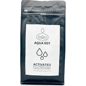 Chada Aqua Key Premium granular Activated Carbon, Designed for Aquarium Applications, Filter Media Bag, Filter for efficient Filtration; use in reactors, Canister Filters, in-Tank Filters (1.25)