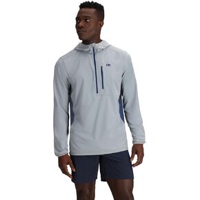 Outdoor Research Men's Astroman Air Sun Hoodie, Slate/Cenote, M