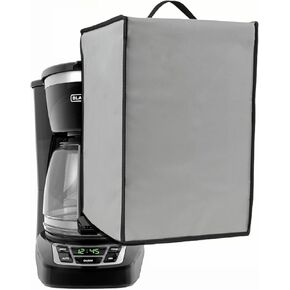Dustproof Cover for Coffee Maker,Compatible With BLACK+DECKER CM1160/Keurig K-Supreme/K-Compact/Gevi Espresso Machine GECME403LA-U/Mr. Coffee EM5000/Coffee Maker SS-10P1 etc. (Black)