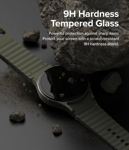 Ringke Slim & Glass [Anti-Yellowing Case + Glass] Compatible with Samsung Galaxy Watch 7 Case (40mm) and Screen Protector, Lightweight Solid Cover & Tempered Glass - Clear in Saudi Arabia