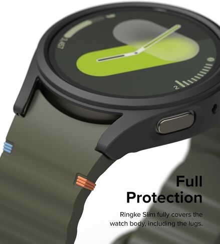 Ringke Slim & Glass [Anti-Yellowing Case + Glass] Compatible with Samsung Galaxy Watch 7 Case (40mm) and Screen Protector, Lightweight Solid Cover & Tempered Glass - Clear in Saudi Arabia