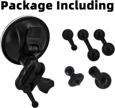 لشاحنة Garmin RV GPS Mount dezl OTR1020 820 720 620 RV 1095 895 795 Overlander DriveSmart 86 76 66 ولحامل Garmin Car GPS Nuvi ولحامل Garmin Dash Cam على الزجاج الأمامي (6 رؤوس كروية) in Kuwait