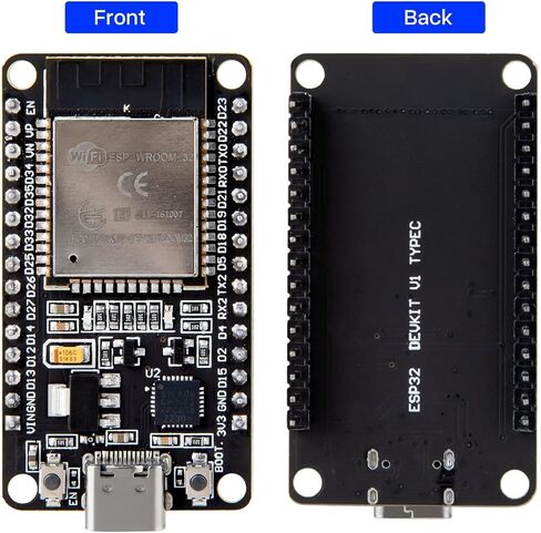 ELEGOO 3 قطع ESP-WROOM-32 لوحة تطوير Micro-USB، 2.4 جيجا هرتز وضع مزدوج واي فاي + بلوتوث وحدة تحكم دقيقة ثنائية النواة لـ Arduino IDE، تدعم AP/STA/AP+STA، رقاقة CP2102 in Saudi Arabia