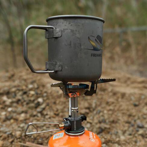 موقد Fire-Maple Greenpeak 2 لحقائب الظهر والتخييم مع صمام منظم صغير - معدات طبخ خفيفة الوزن وصغيرة الحجم تعمل بالبروبان للمشي لمسافات طويلة والرحلات والصيد والاستخدام في حالات الطوارئ in Kuwait